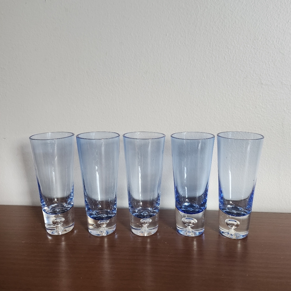 Vintage shot glass set of 5